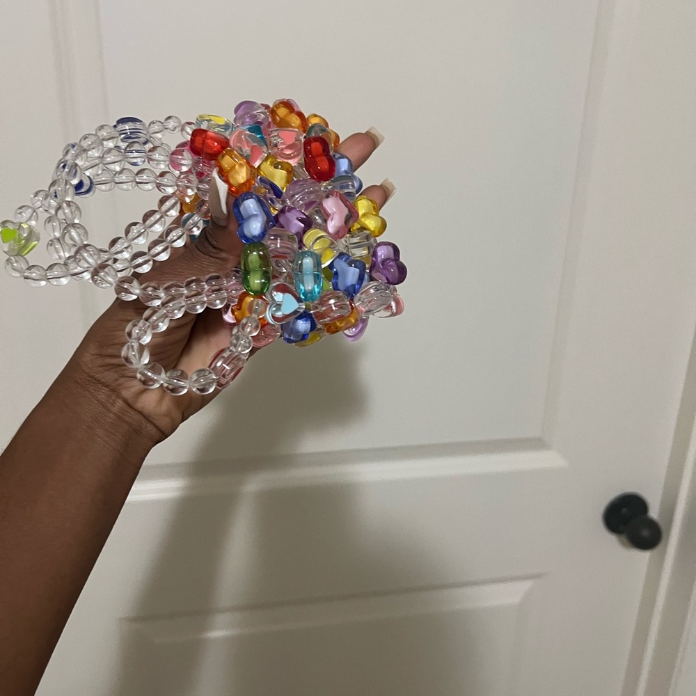 SHEIN Multicolor Beaded Mini Bag